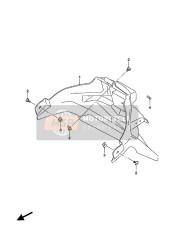 6311119K00, Achter Sp.Bord, Suzuki, 0